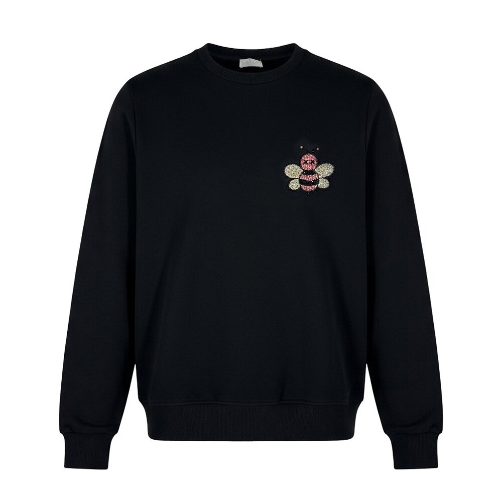 DIOR x KAWS Bee Sweatshirt Black Size M SS19